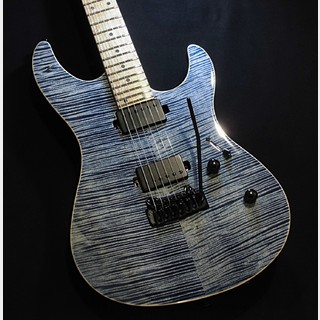 Black Smoker Futura-S HH / 5A Flame Sycamore Top Birds Eye Maple Neck / Faded Lazuli Blue【3.59kg】