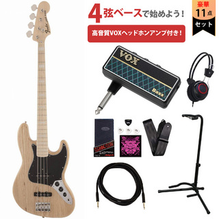 Fender Made in Japan Traditional 70s Jazz Bass Maple Fingerboard Natural VOXヘッドホンアンプ付属エレキベー