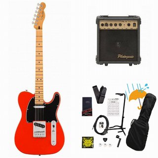 Fender Player II Telecaster Maple FB Coral Red エレキギター PG-10アンプ付属エレキギター初心者セットR【WEBSH