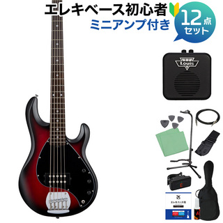 Sterling by MUSIC MAN STINGRAY RAY5 RRBS 5弦ベース初心者12点セット 【ミニアンプ付】 アクティブ