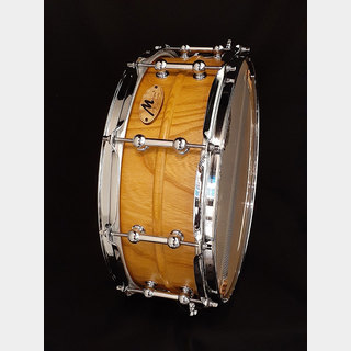 Mdrums【Japan Hand Craft Drums】欅 "Keyaki" Zelkova リブ付 14"x5" KR-1450K