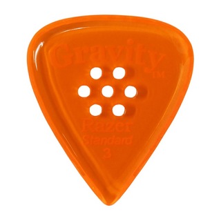 Gravity Guitar PicksRazer -Standard Multi-Hole- GRAS3PM 3.0mm Orange ピック
