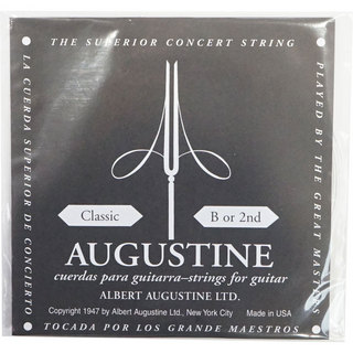 AUGUSTINE BLACK 2st クラシックギター弦 バラ弦×2本