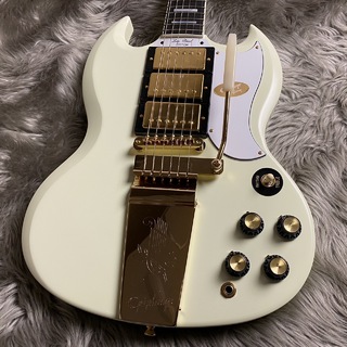 Epiphone 1963 Les Paul SG Custom with Maestro Vibrola -Classic White【現物画像】