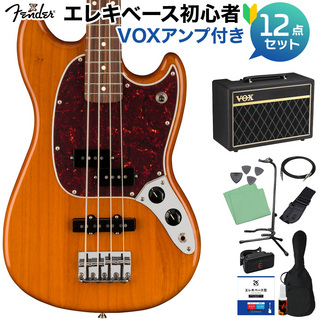 Fender MUSTANG BASS PJ PF AGN ベース 初心者12点セット 【VOXアンプ付】