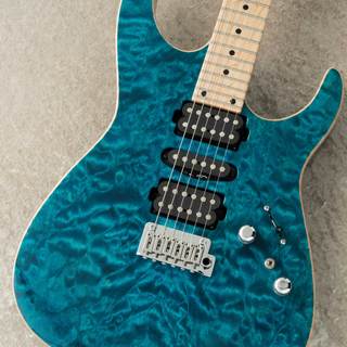 TOM ANDERSON Angel w/Reverse Black Headstock -Deep Bora Bora Blue with Binding-