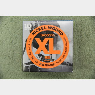 D'Addario EXL110-10P XL Nickel Multi-Packs Regular Light