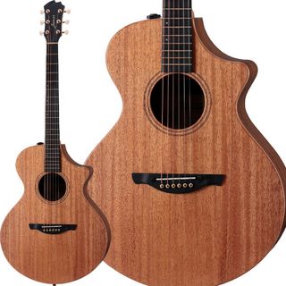 James J-300C II Satin Mahogany エレアコ 生音エフェクト トップ単板 簡単弦高調整システム チタン合金フレット