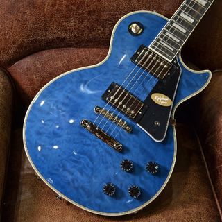 Epiphone Les Paul Custom Quilt Viper Blue (バイパーブルー) エレキギター レスポールカスタム 島村楽器限定