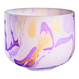 MEINL Sonic Energy 10" Marble Crystal Singing Bowl B4, Purple, 432 Hz, Crown Chakra [MCSB10B]