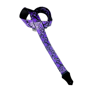 Get'm Get'm Electric Snake 2" Guitar Strap, Purple Snake