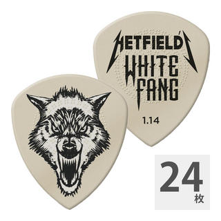 Jim DunlopPH122 1.14mm Hetfield'S White Fang Custom Flow Pick ギターピック×24枚