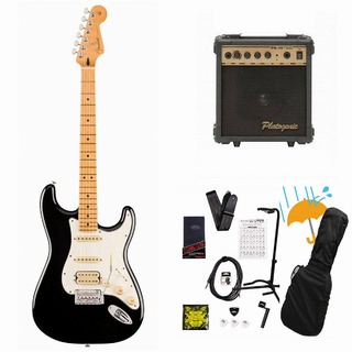 Fender Player II Stratocaster HSS Maple FB Black エレキギター PG-10アンプ付属エレキギター初心者セットR【WEB