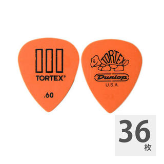 Jim Dunlop462 Tortex T III 0.60mm Orange ギターピック×36枚