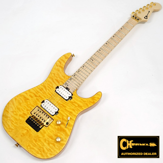 Charvel Pro-Mod DK24 HH FR M Mahogany with Quilt Maple / Dark Amber