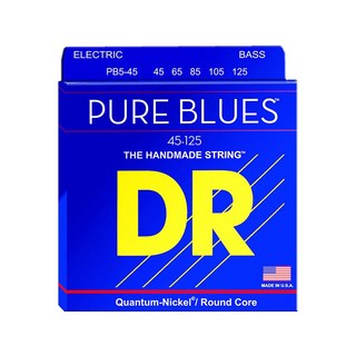DRPURE BLUES SERIES PB5-45 [Quantum-Nickel Bass Strings on Round Cores]