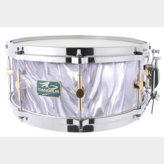 canopus The Maple 6.5x14 Snare Drum White Satin