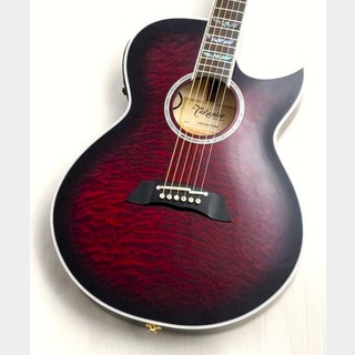 Takamine 【限定1本】CUSTOM TSP178AC Quilt FL Crimson Red【渋谷カスタム】【AAAキルトメイプル】【薄胴エレアコ】