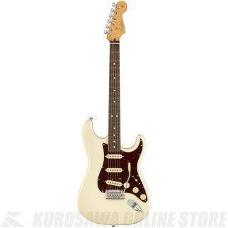 FenderAmerican Professional II Stratocaster, Rosewood, Olympic White 【小物プレゼント】(ご予約受付中)