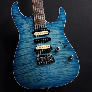 T's Guitars DST-Pro 24 Flame Maple Top Mahogany Limited (Light Blue Burst) #032291