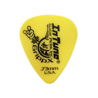 In Tune Guitar Picks DGP1-C73 GrippX-X 0.73mm Yellow ギターピック×36枚