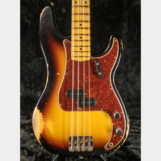 Fender Custom Shop1958 Precision Bass Heavy Relic -Wide Black 3 Color Sunburst-【3.98kg】