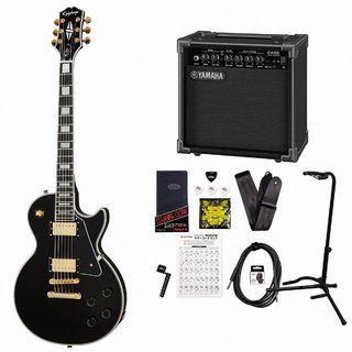 EpiphoneInspired by Gibson Les Paul Custom Ebony エピフォン エレキギター レスポール カスタムYAMAHA GA15IIア