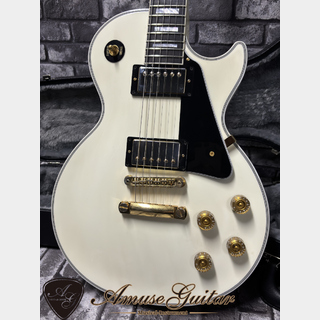 Gibson Custom Shop Mod Collection Les Paul Custom" Light VOS" # Gloss Alpine White 2021年製【Ebony FB】4.45kg