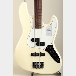 Fender  2024 Collection Made in Japan Hybrid II Jazz Bass PJ Olympic Pearl【S/N JD24027866】