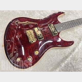 Valenti Guitars Nebula Carved Semihollow【Blood Red】