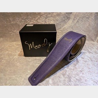 moody MOODY STRAP 2.5" SUEDE BACKED GUITAR STRAP - VIOLET/CREAM