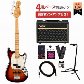 FenderPlayer II Mustang Bass PJ Maple Fingerboard 3-Color Sunburst フェンダー エレキベース VOXアンプ付属エ