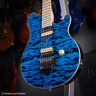 MUSIC MAN {BUG} KID LIMITED AXIS Quilt マッチングヘッド Trans Blue【限定生産 / スペシャルカラー】