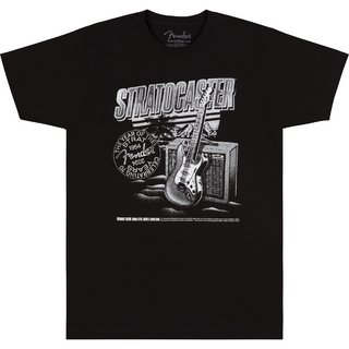 Fender Clothing and Collectibles Series Stratocaster 70th Anniversary Tee Black M Size【WEBSHOP】