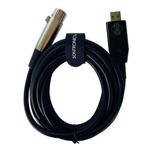 SONTRONICS XLR-USB CABLE マイクから直接PCに繋げるケーブル型インターフェース