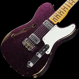 Fender Custom Shop2022 Limited Edition Caballo Tono Ligero Relic Hollow Body with F-Hole Magenta Sparkle【SN.CZ5634...