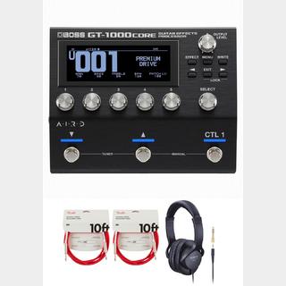 BOSSGT-1000CORE Guitar Effects Processor [周辺機器アイテム同時購入セット] フェンダー ケーブル(赤)【WEBSH