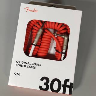 FenderORIGINAL COIL CABLE 30ft Fiesta Red シールド 9m ストレート-L