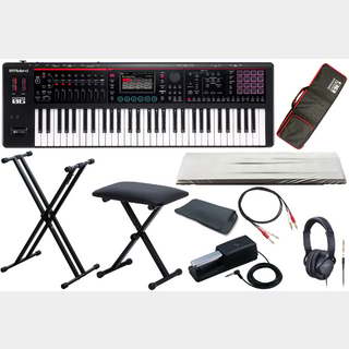 Roland FANTOM-06 [X型キーボードスタンド + ベンチ + ケーブル + ダストカバーセット！]【WEBSHOP】