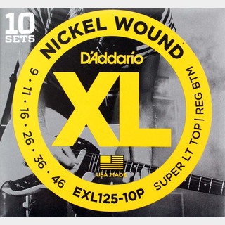 D'Addario ダダリオ EXL125-10P 10セットパック エレキギター弦