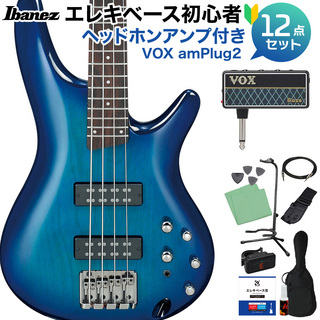 Ibanez SR370E SPB ベース初心者12点セット【ヘッドホンアンプ付】 アクティブ 【島村楽器限定モデル】