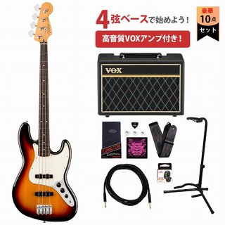 Fender Player II Jazz Bass Rosewood Fingerboard 3-Color Sunburst フェンダー VOXアンプ付属エレキベース初心者