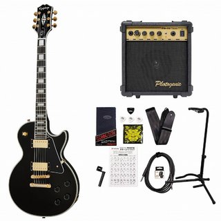 EpiphoneInspired by Gibson Les Paul Custom Ebony エピフォン エレキギター レスポール カスタム PG-10アンプ付属