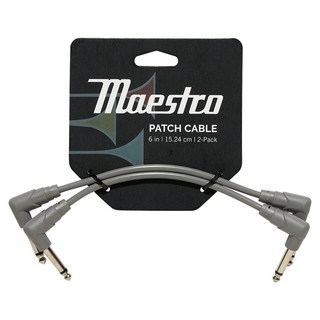 GibsonMaestro Instrument Patch Cables (6-inch/2Pack) [CABP-GRY]