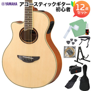 YAMAHAAPX700II L アコースティックギター初心者12点セット 左利きエレアコギター レフティモデル ナチュラル