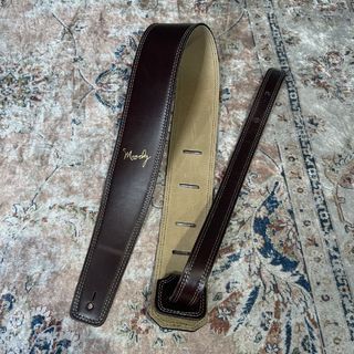 MoodyLeatherStrap Leather & Suede 2.5 STD Brown/Cream