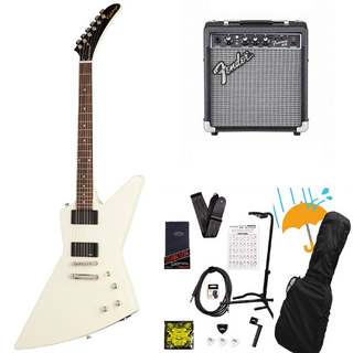 Epiphone Inspired by Gibson Explorer 80s EMG Classic White エピフォン Fender 10Wアンプ付属エレキギター初心者