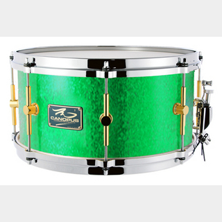 canopus The Maple 8x14 Snare Drum Green Spkl