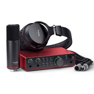 Focusrite Scarlett 2i2 StudioPack (gen4) オーディオインターフェイス【ローン分割手数料0%(12回迄)】 ☆送料無料