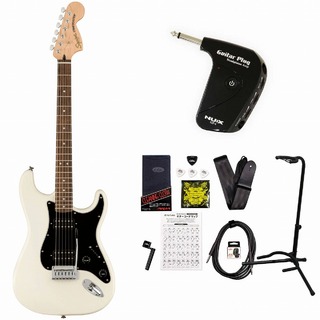 Squier by Fender Affinity Series Stratocaster HH Laurel Fingerboard Black Pickguard Olympic White GP-1アンプ付属エレ
